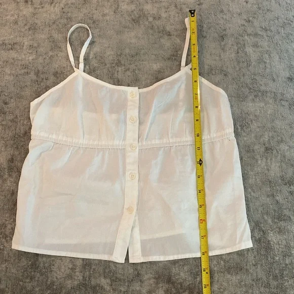 Brandy Melville one size white spaghetti strap top. NWT {191} - Picture 5 of 6